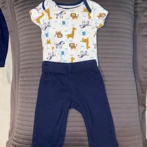 Animal onesie & pant outfit